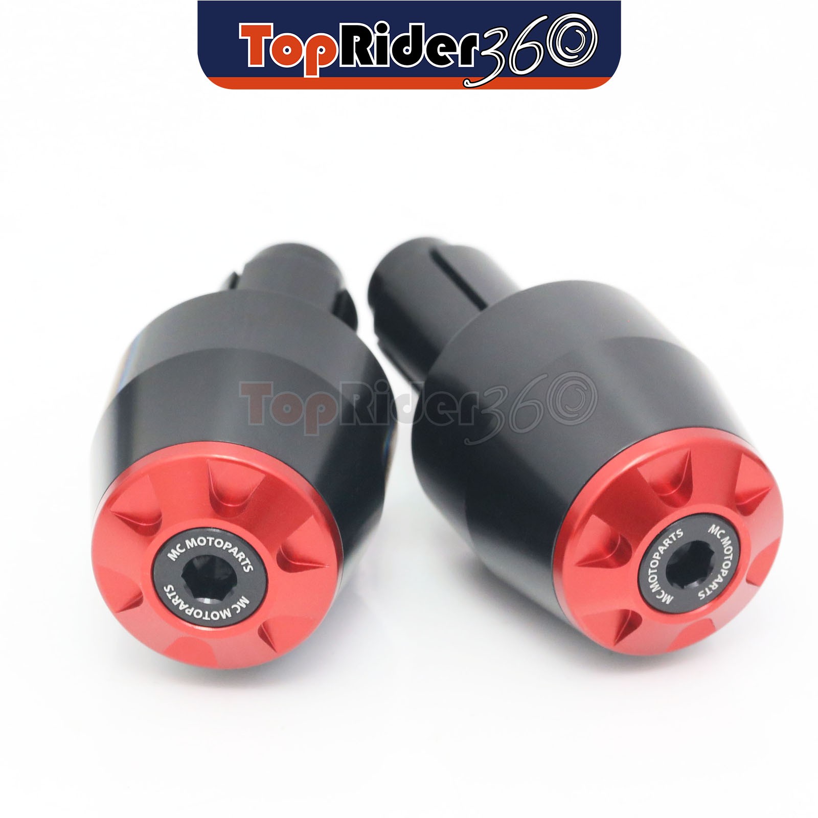RED CNC Bar End Sliders STORM For Ducati MONSTER 821 / 1200 15-16