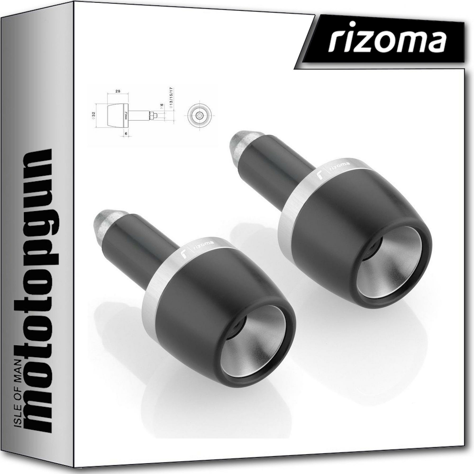 RIZOMA MA532A COUPLE BAR-END PLUGS DUCATI SCRAMBLER SIXTY 2 2019 19