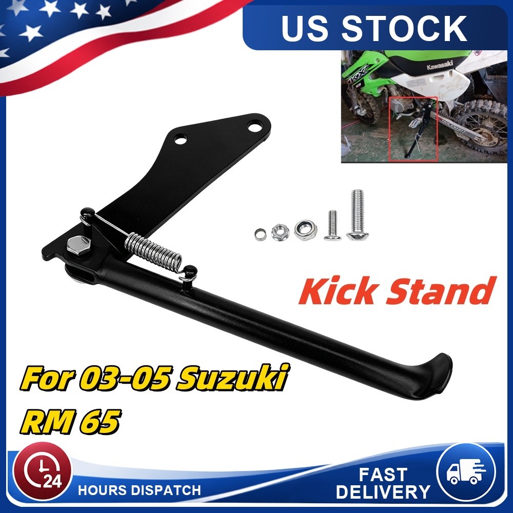 For Suzuki RM65 2003-2005 Bolt-on Kickstand Kawasaki KX65 Dirt Bikes 2000-2021