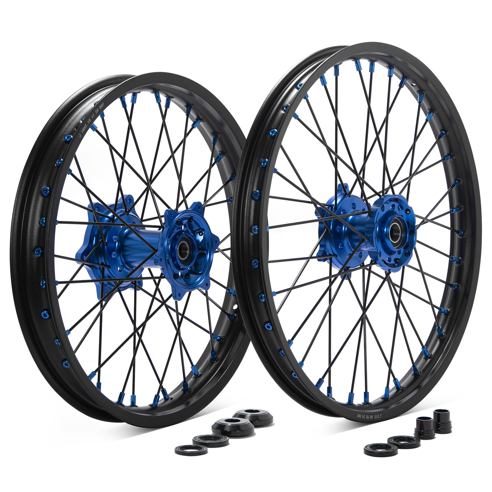 For Yamaha 21/18 CNC Wheel Set WR450F WR250F 2020-2025 YZ250FX YZ450FX 2016-2025