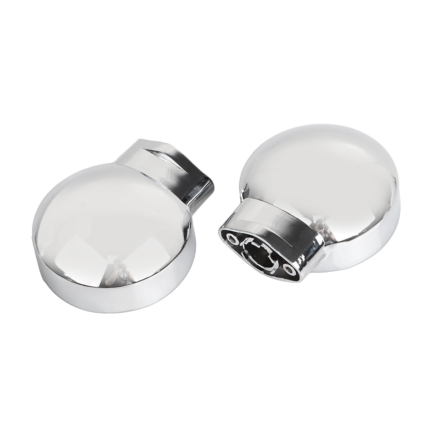 Chrome Left Right Front Rear Flat Turn Signal Light Housing For Harley Road King