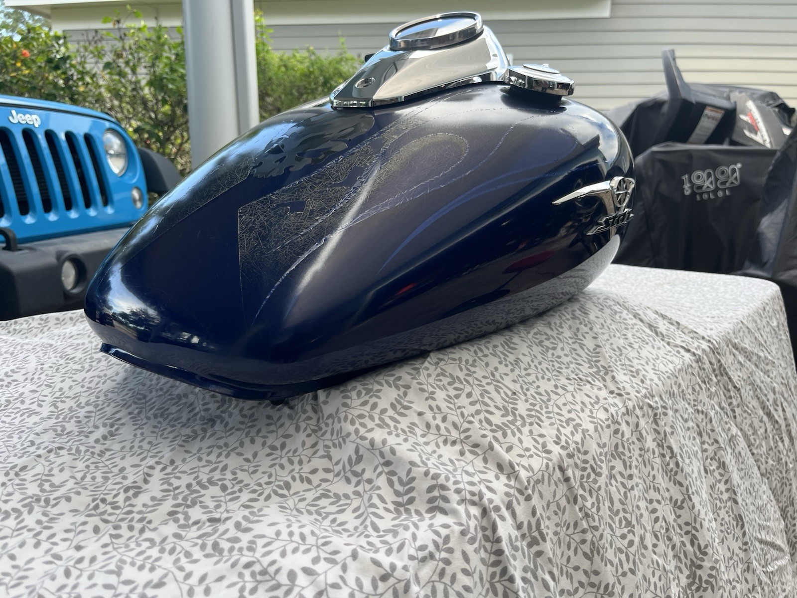 Yamaha OEM V-Star VStar XVS 650 XVS650 Gas Fuel Tank Petrol NO LEAKS/RUST VIDEO