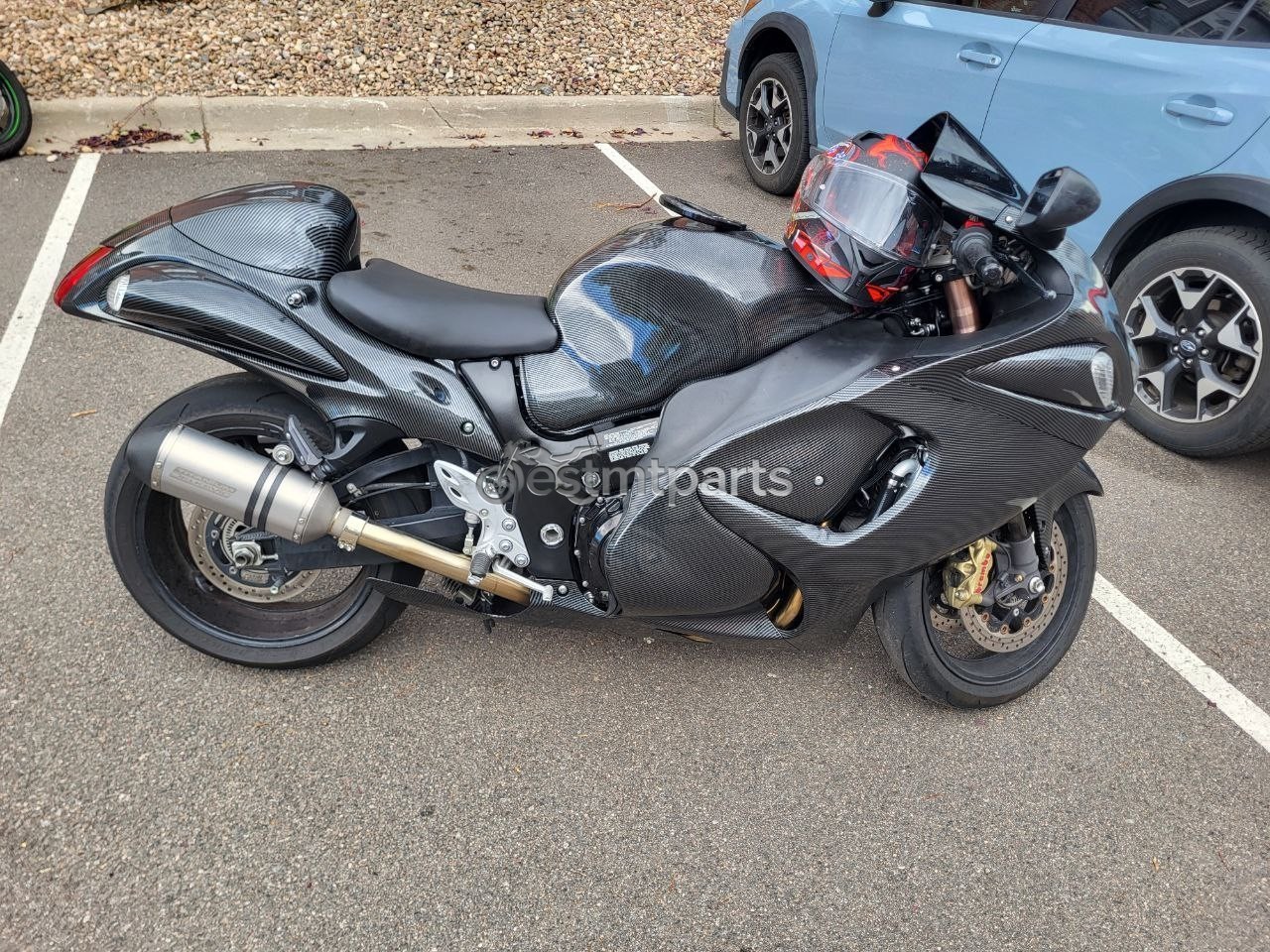 Black Carbon Fiber Fairing Kit+Tank Cover for Suzuki Hayabusa GSX1300R 1997-2007