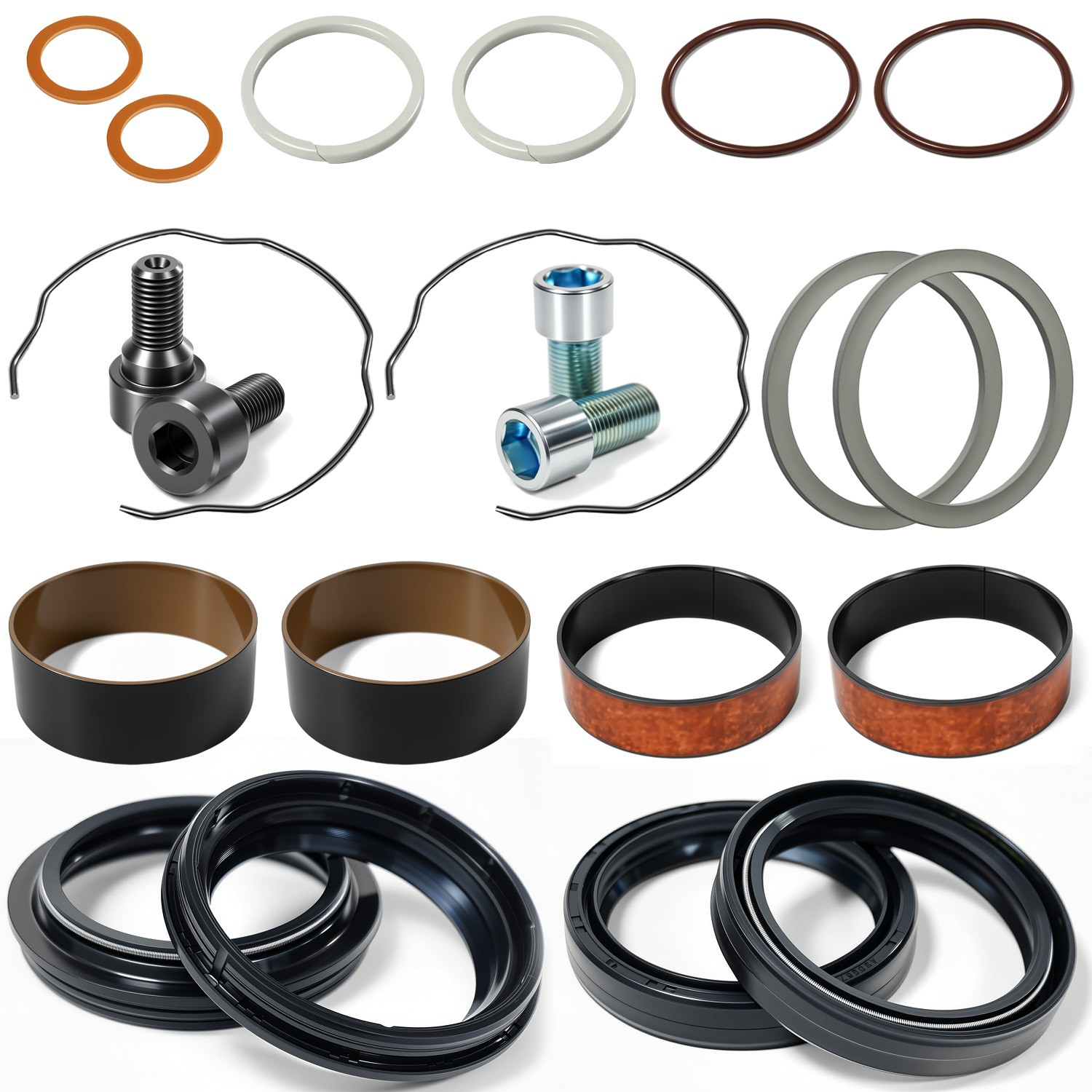 49mm Front End Fork Leg Rebuild Seals Kit For Harley Sportster XL1200X 2016-2018