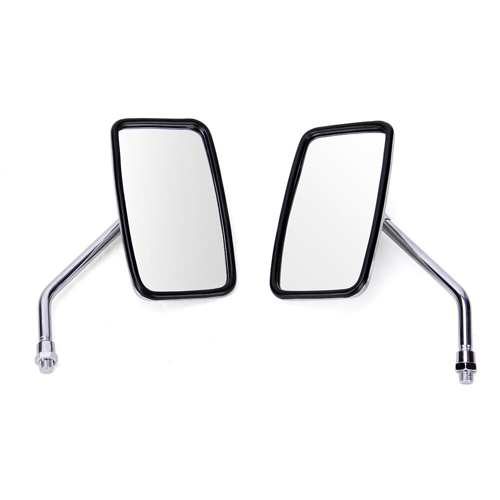 Pair Side Mirrors Rearview Rectangle Chrome For Honda Magna 250 750 V30 V65 V45