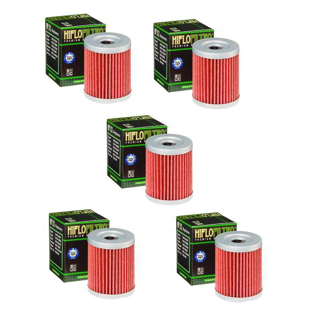 Hiflofiltro HF132 Oil Filter 5 Pack DR125 DR125SE DR200 DR200SE SP125