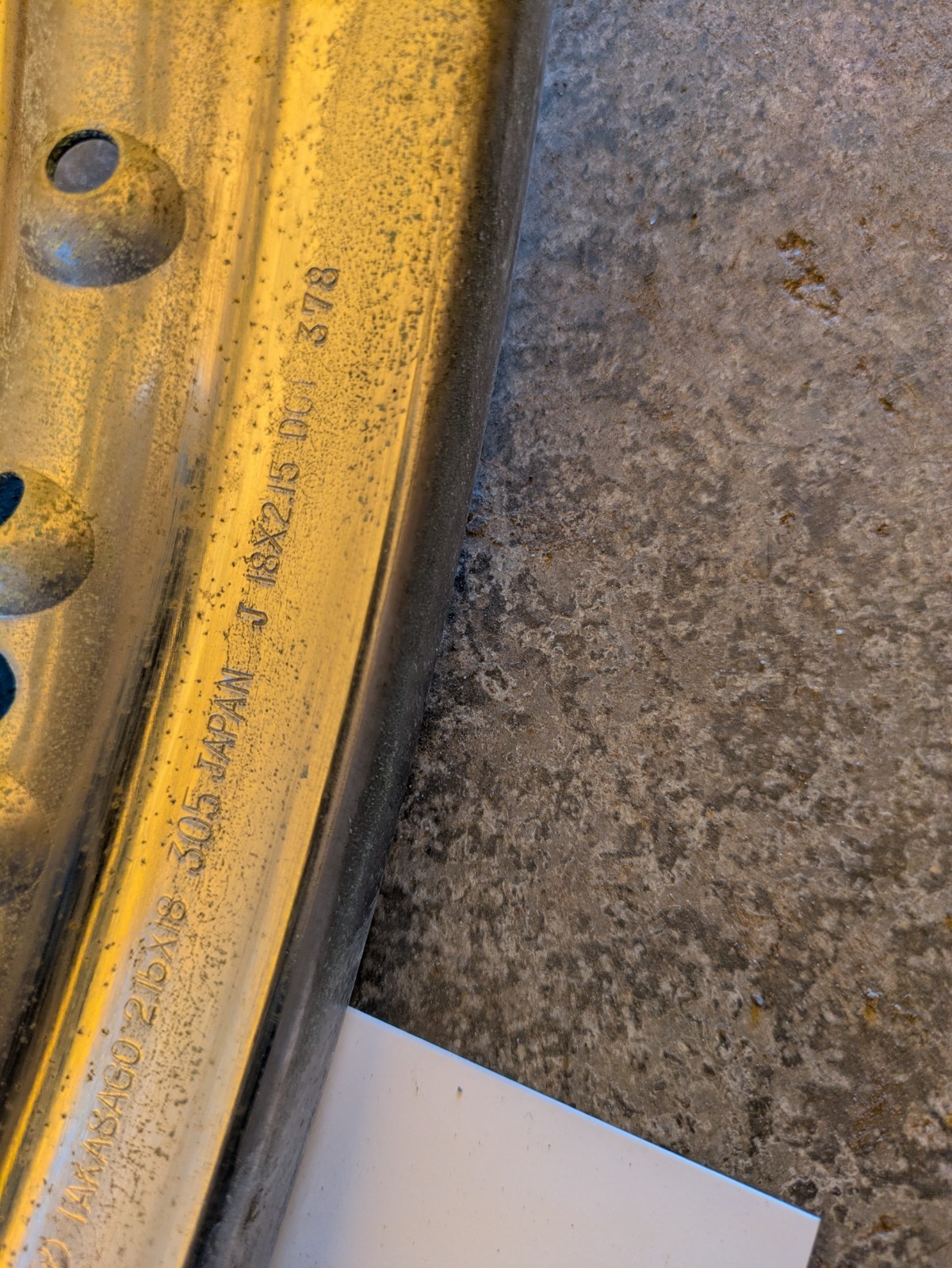 NOS Takasago 2.15×18 18″ 40 Spoke wheel Steel Rim