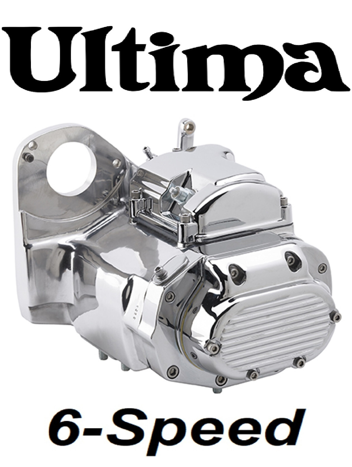 ULTIMA 6-SPEED POLISHED TRANSMISSION HARLEY SOFTAIL FXST HERITAGE FAT BOY FXSTC