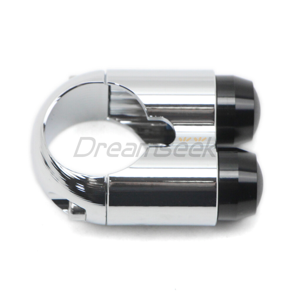 2 Button 1” Handlebar Switch Control Light Button Universal Motorcycle Chrome