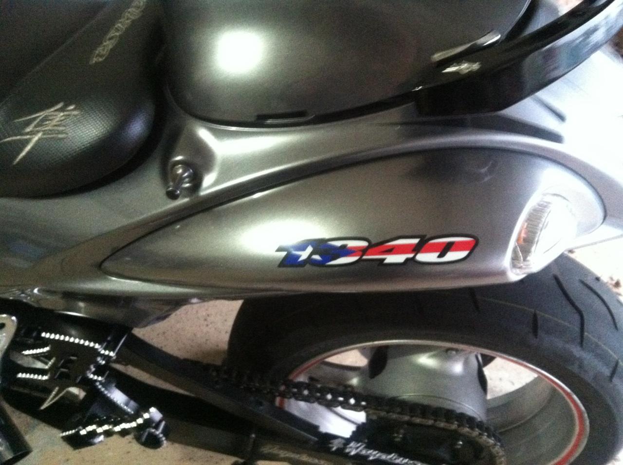 2 Custom Puerto Rico Rican Hayabusa 1300 Emblem Decals Stickers Flag