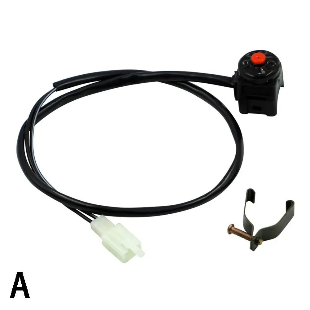 Motorcycle Kill Red Push Button Horn Starter Dirt Bike ATV UTV Dual Sport For 22