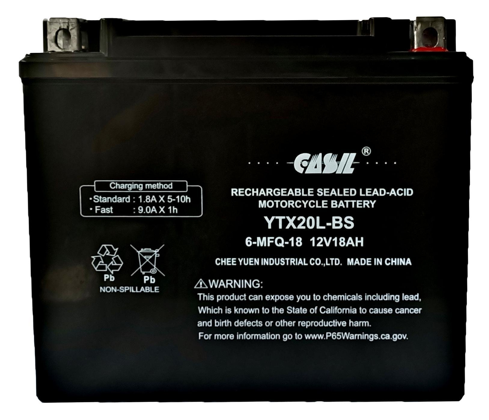 YTX20L-BS Motorcycle Battery Replacement for KAWASAKI (JET SKI) 400CC JS400 1976