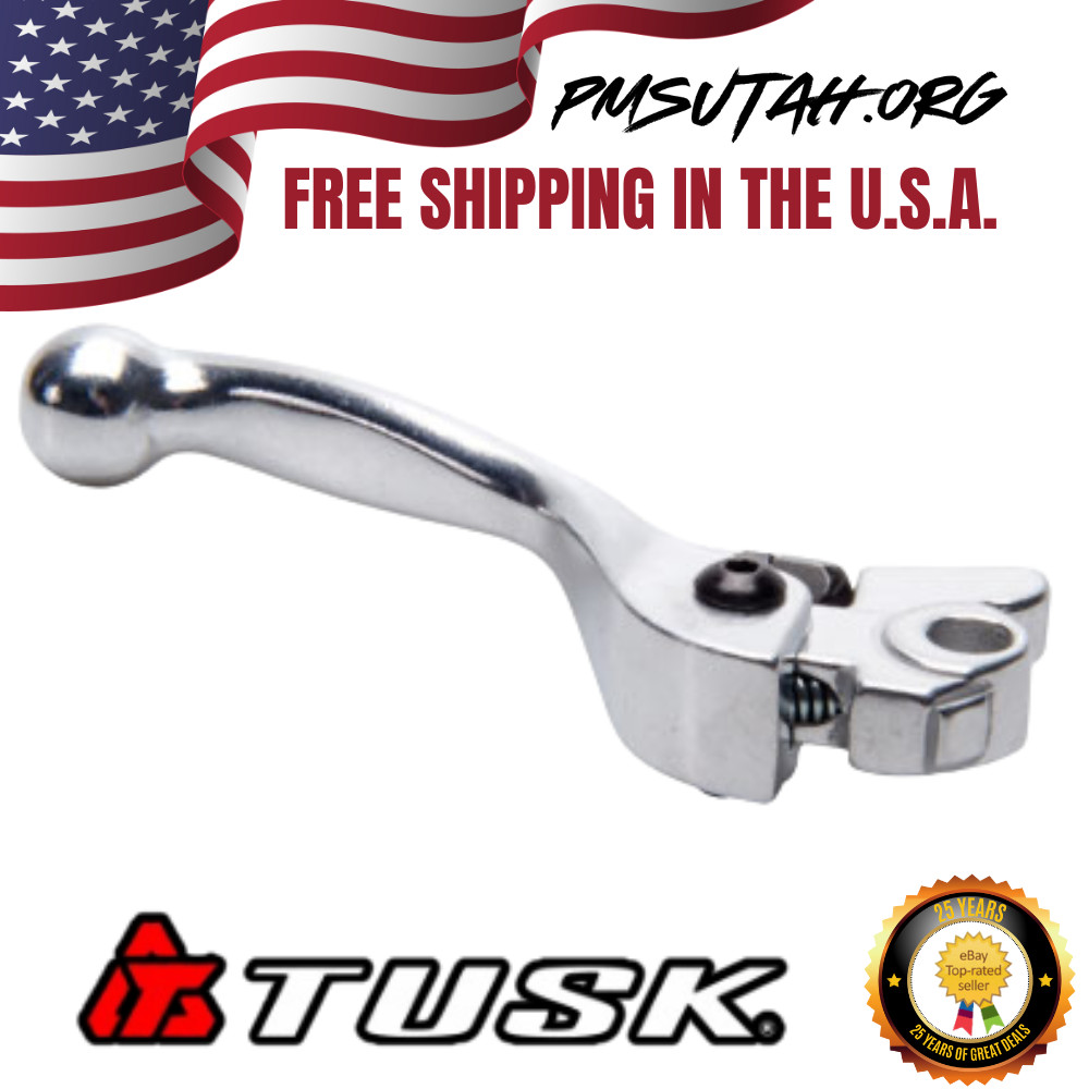 Tusk Brake Lever 2005–2026 Suzuki RMZ450 RMZ 450 Polished Silver Right Hand