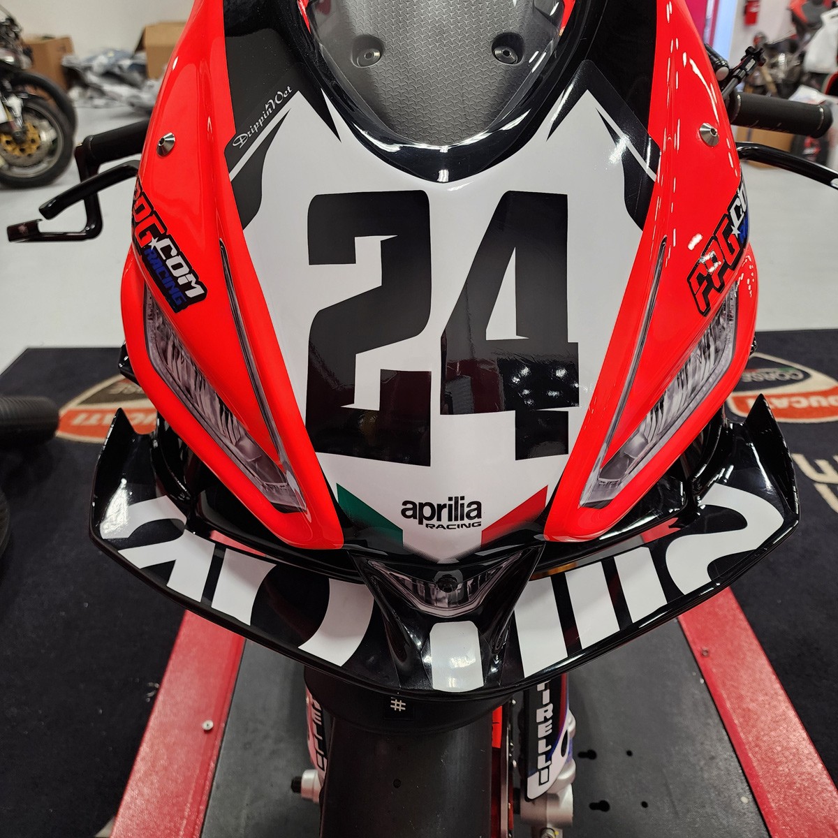 aprilia winglet decal for race bodywork aprilia RS660 2026 2027