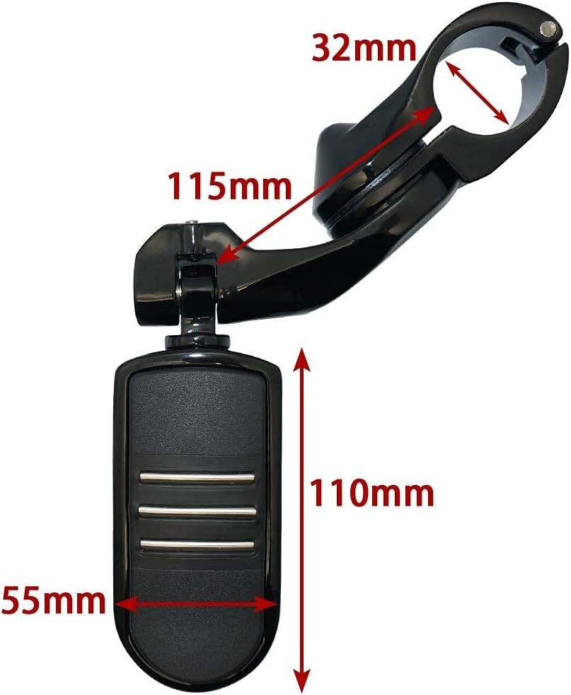 1.25″ Highway pegs,Motorcycle Angled Adjustable Highway Footpegs for Harley