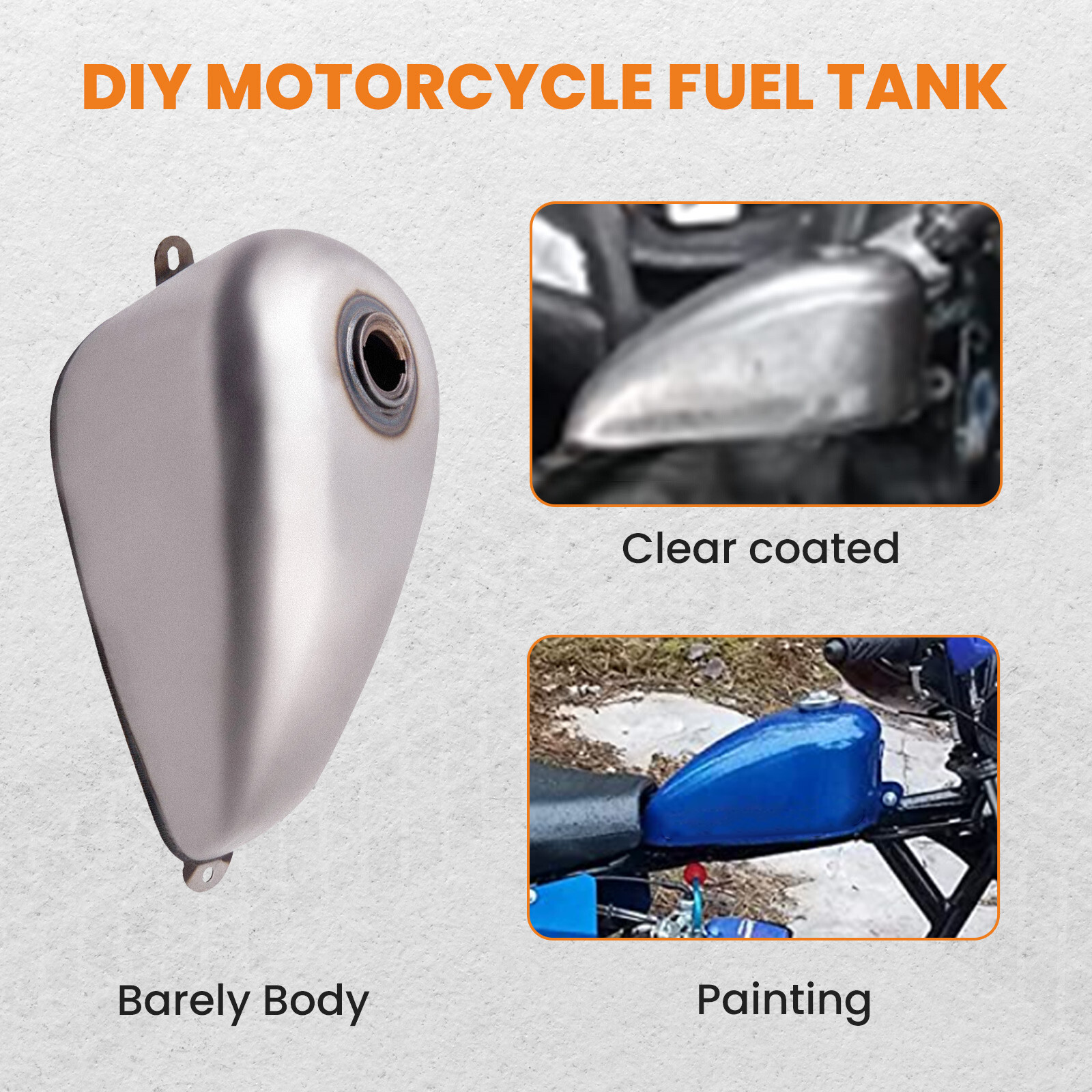 1.5 Gallon 5.6L Gas Fuel Tank For Harley Sportster Ironhead Bobber 1955-78