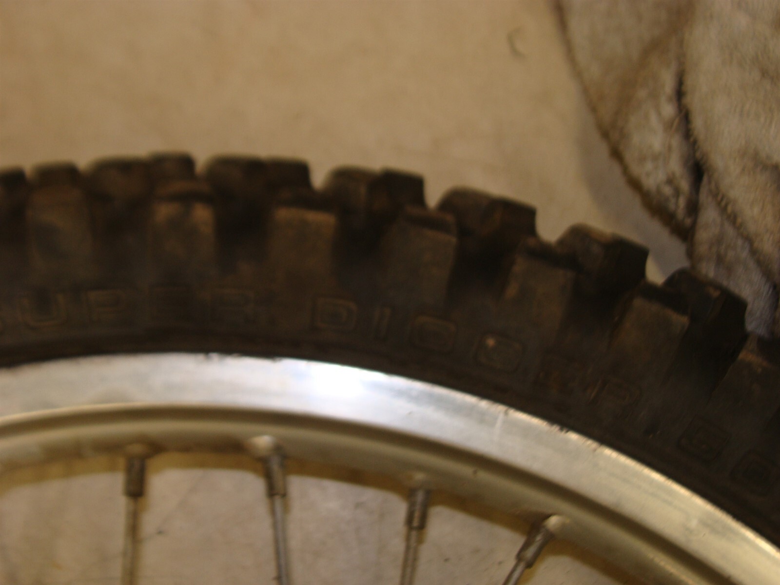 1988 CAGIVA WMX 125 oem AHRMA WRK front wheel rim tire rotor Takasage Excell