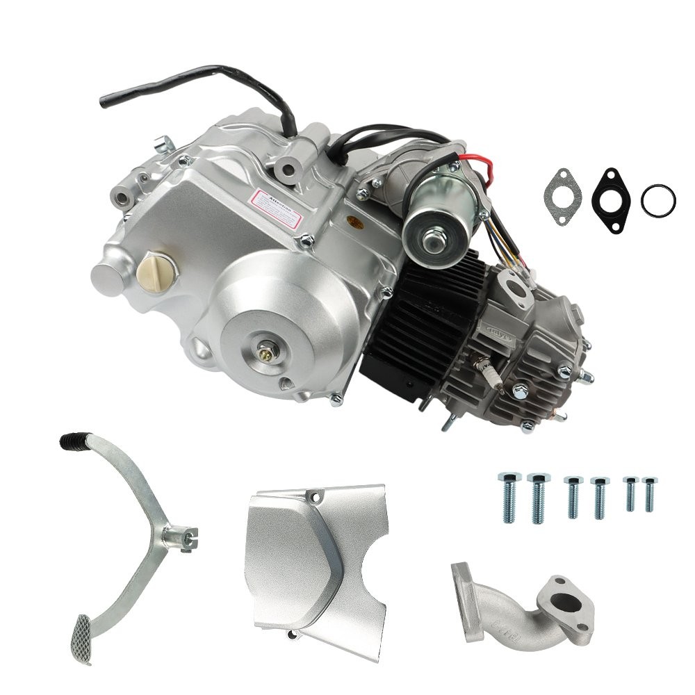 125cc 4 stroke ATV Engine Motor 3-Speed Semi Auto w/Reverse Electric Start