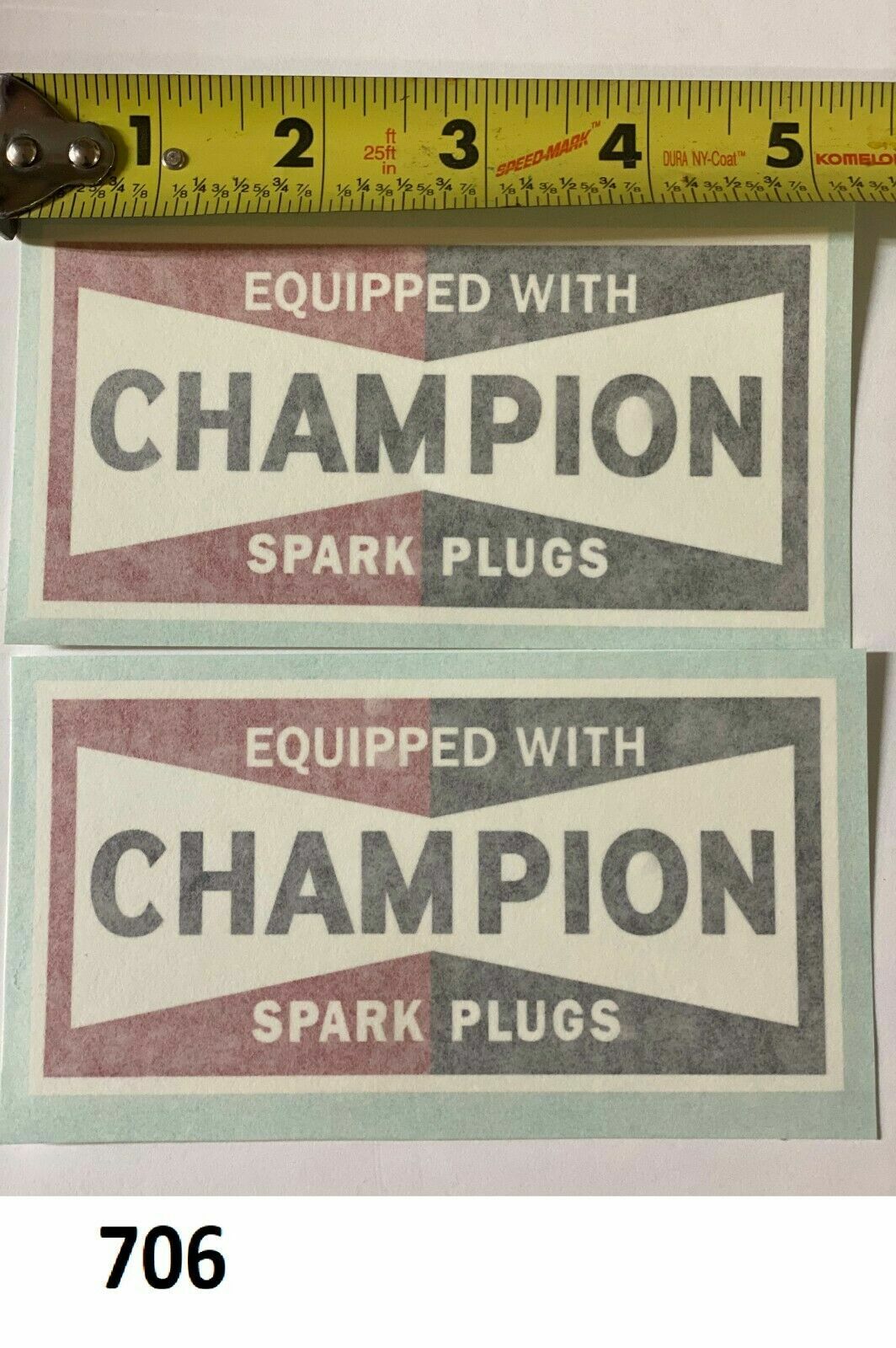 2! Champion decal sticker CB CL CLS Hawk HRC Factory AHRMA Vintage Cafe Racer