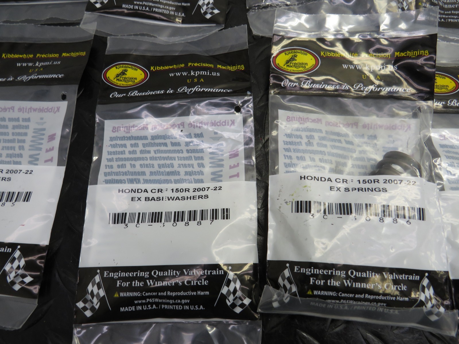 07-25 HONDA CRF 150RB CRF 150R OEM KIBBLEWHITE VALVES SEALS SPRINGS WASHERS