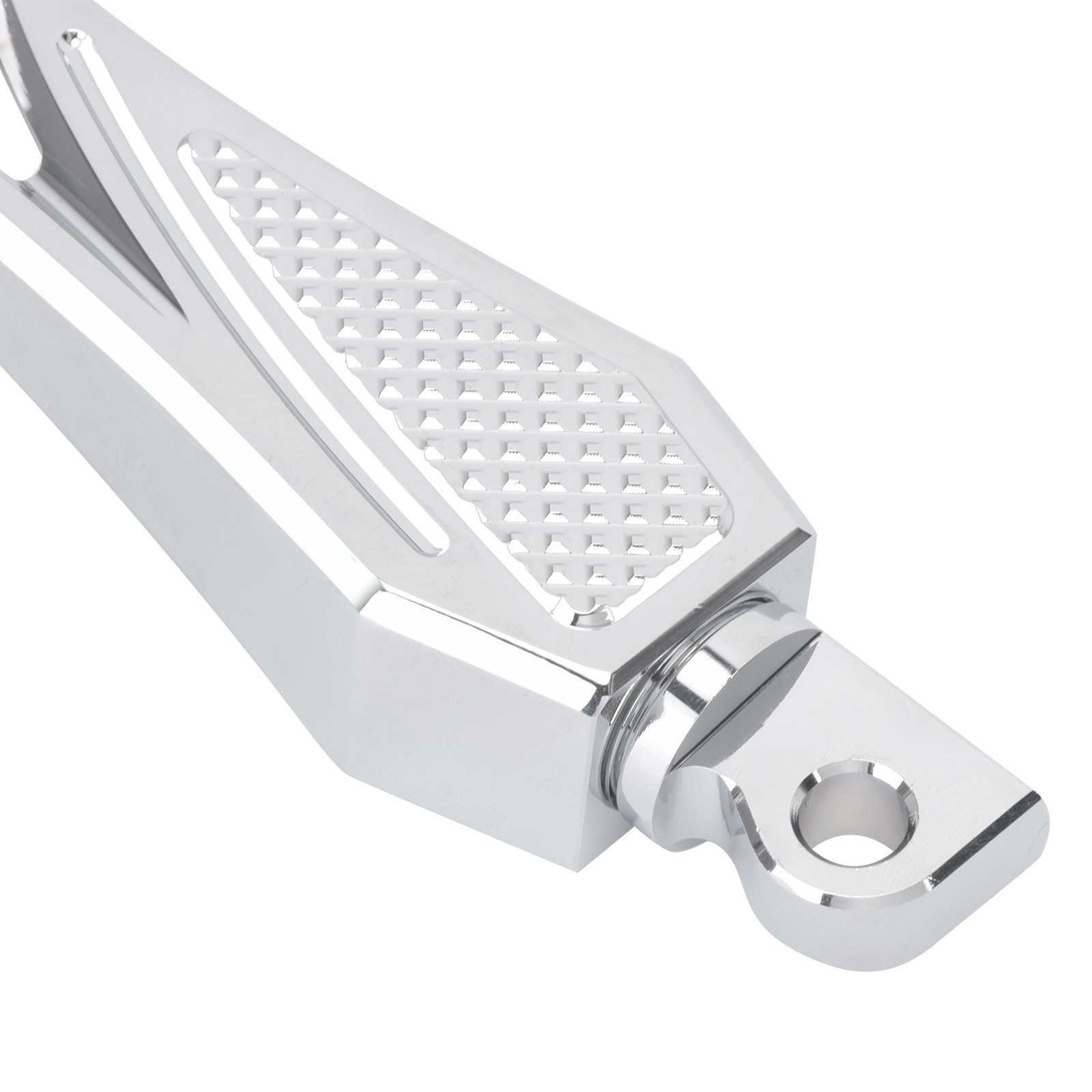 Chrome Rear Foot Peg Foot Rests For Harley Touring Electra Glide Dyna Wide Glide