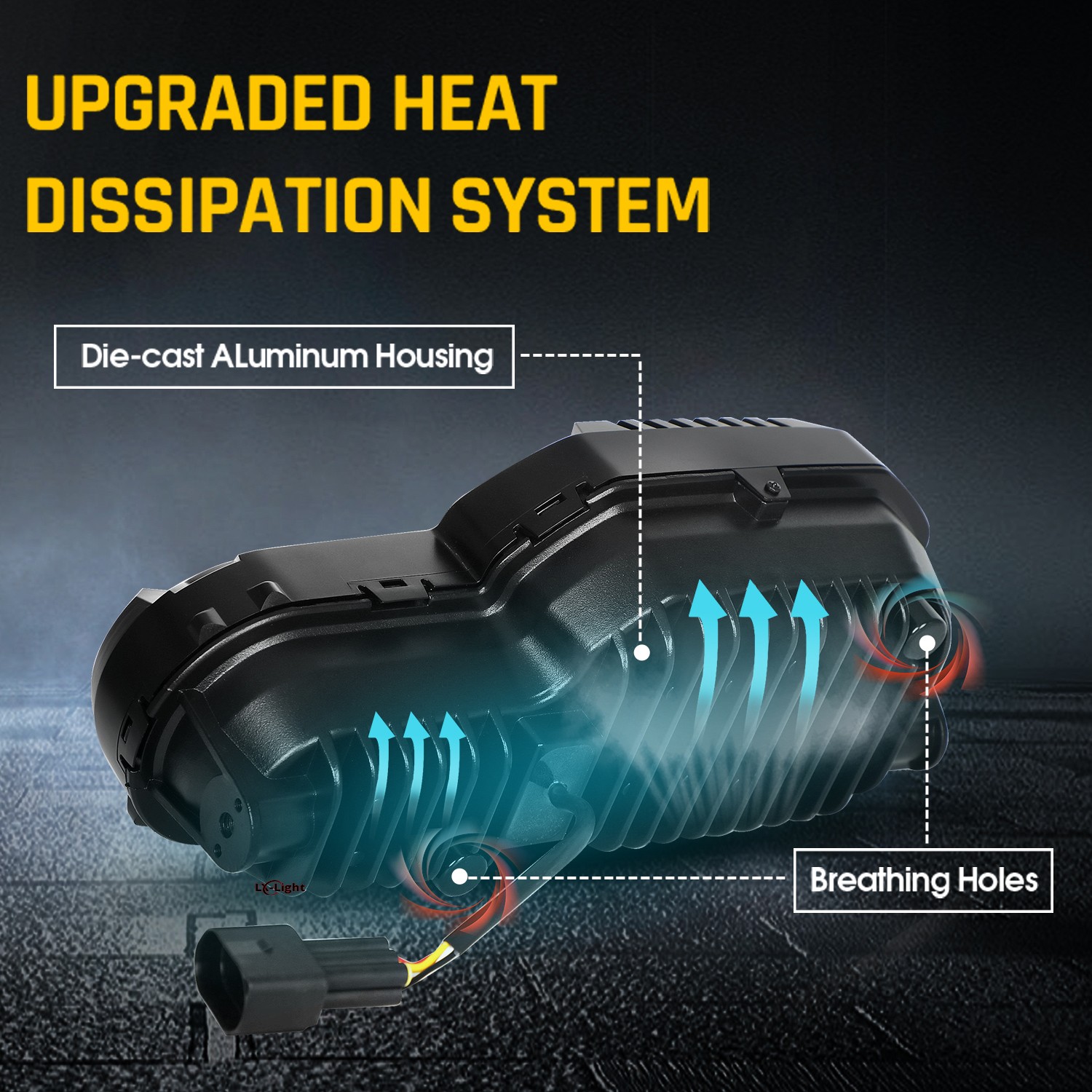 80W Halo LED Headlight Hi/Low Beam Sealed For BMW F800GS F650GS F700GS ADV F800R