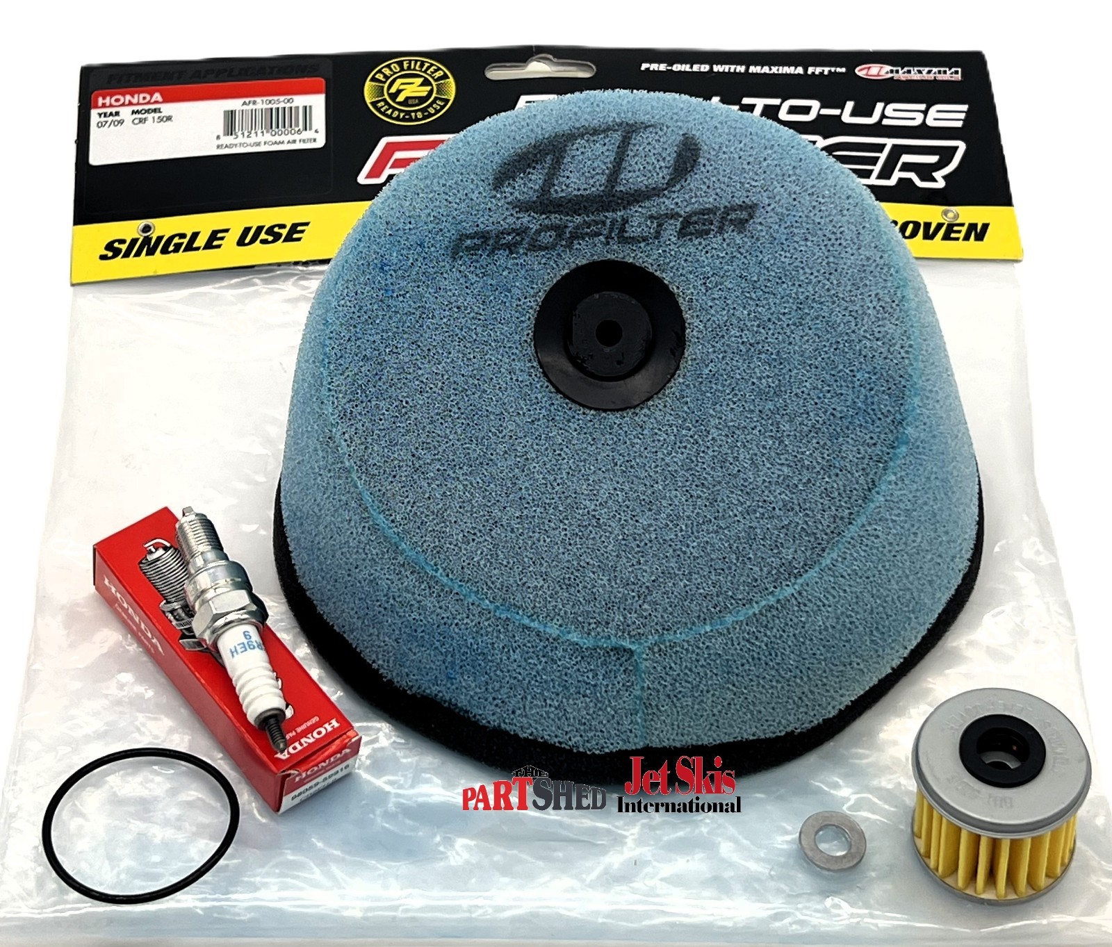 Honda CRF150R CRF150RB 2007-2025 Synthetic Oil Change Kit Air Filter Spark Plug