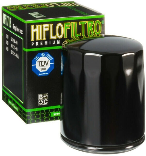HiFlo Oil Filter Glossy Black HF171B Harley Davidson