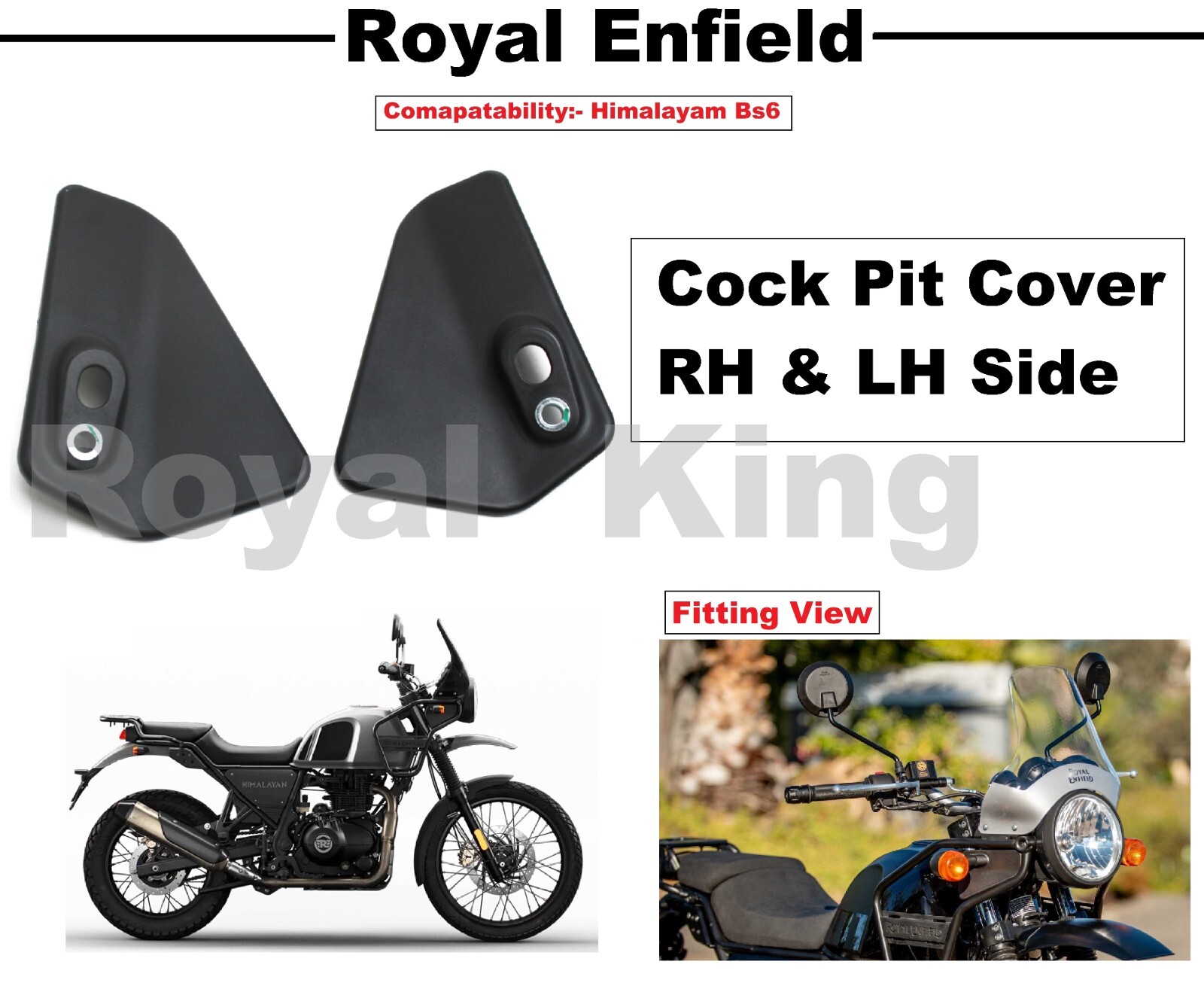 Royal Enfield “Cockpit Cover” Left & Right Side For “Himalayan 411 BS6”