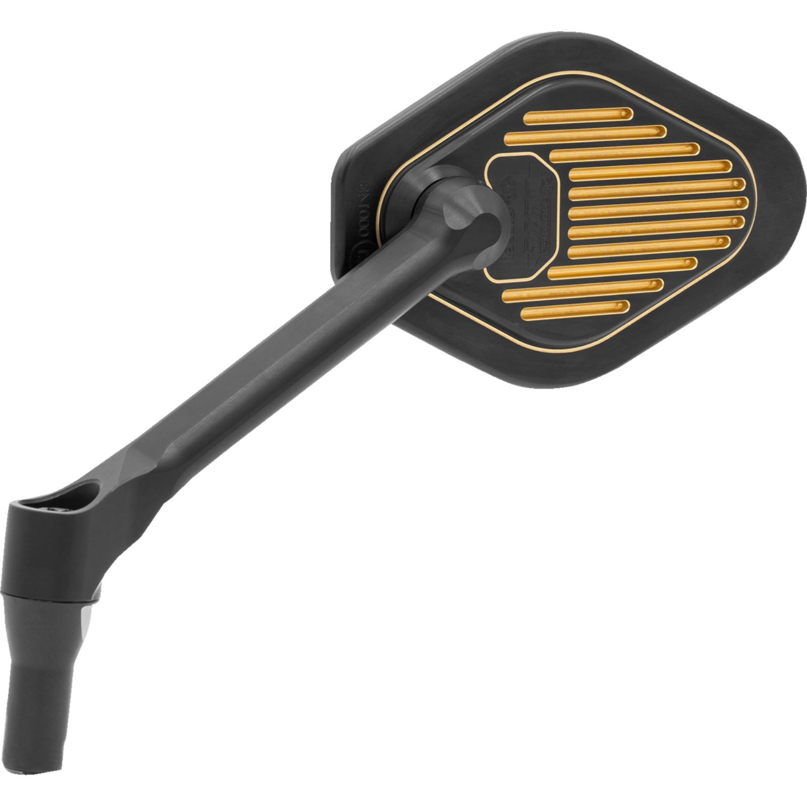 Mirror – Adjustable – Diamond – Black/Gold – Short Stem – Left 0640-1866