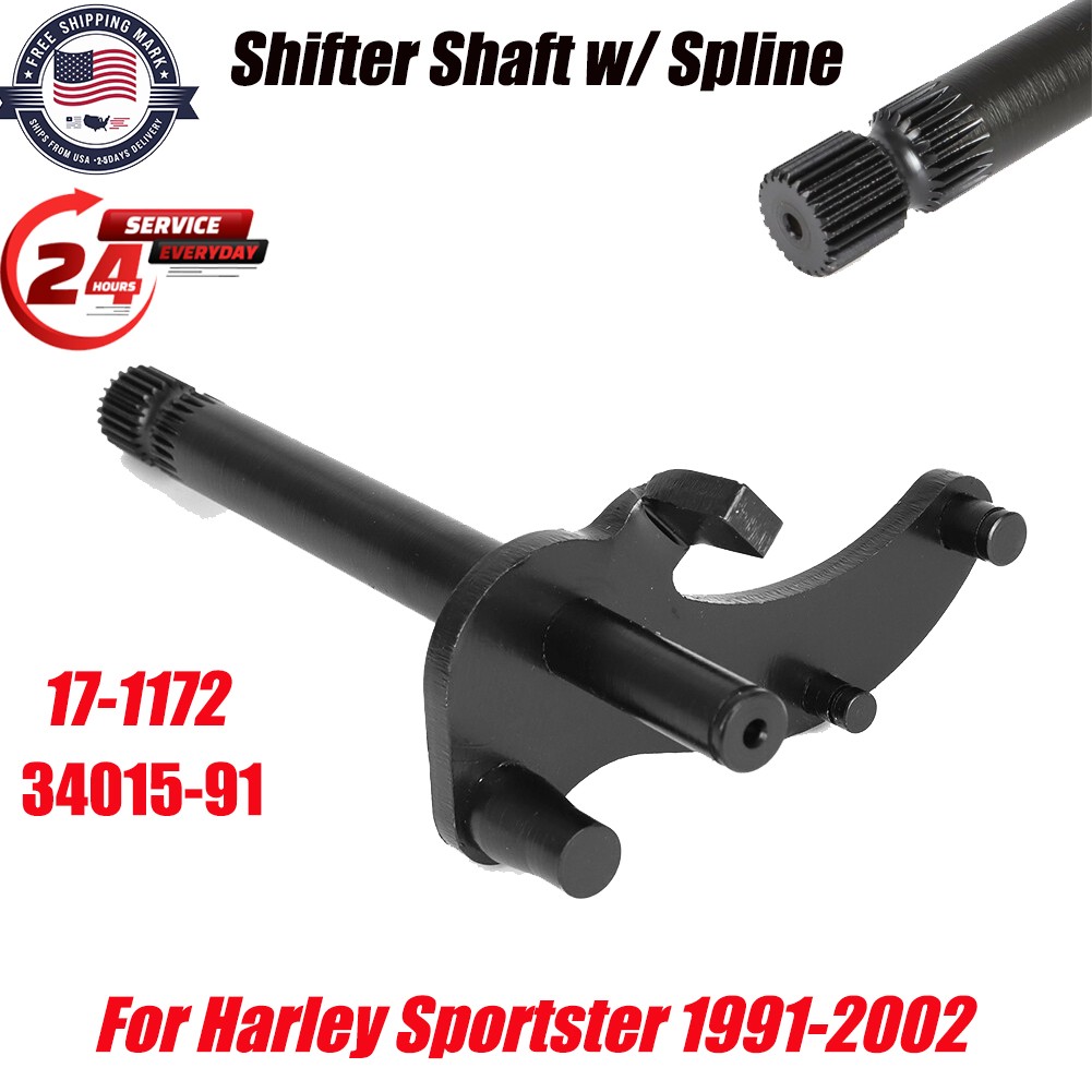 #34015-91 Transmission Shifter Shaft For Harley Sportster 1991-02 XL Iron USA