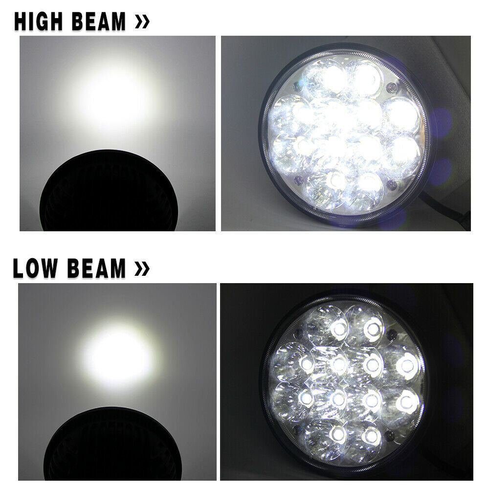 Brightest 5-3/4″ 5.75″ inch LED Projector Headlight DRL for Motorcycle Motor