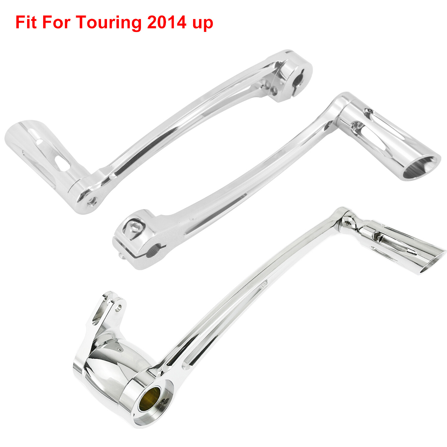 Chrome Shift Pegs Shifter Lever Brake Arm Kit For Harley Touring FLHX 2014-25