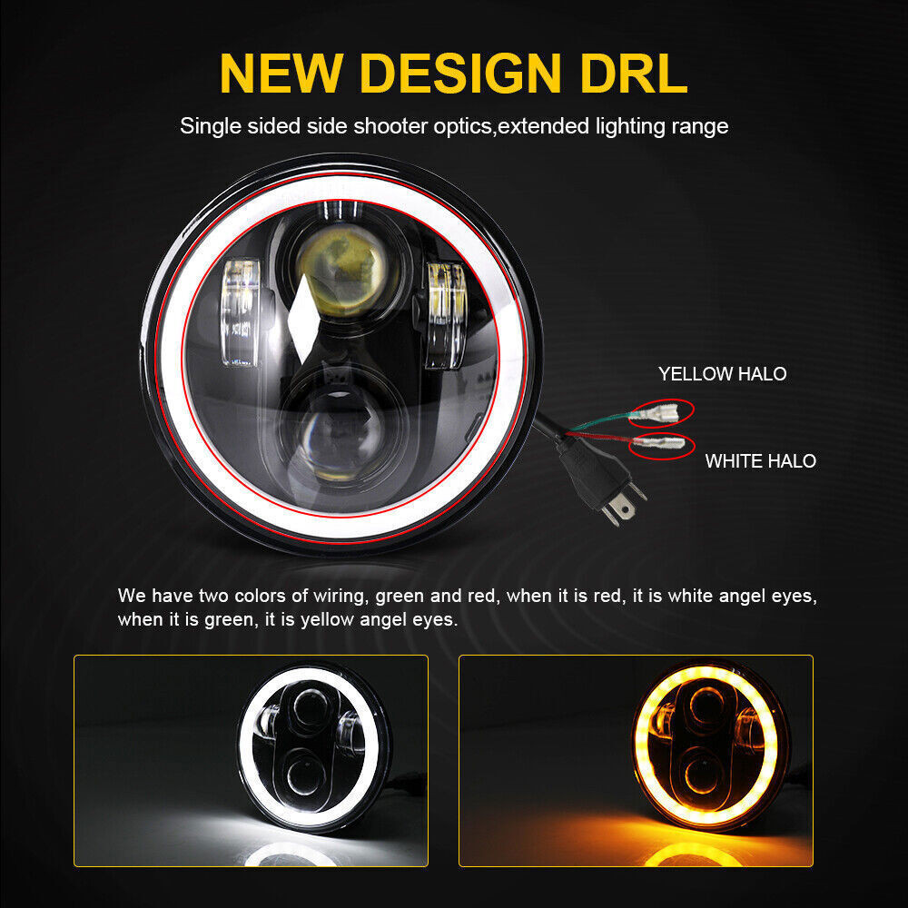 5 3/4 5.75″ LED Headlight Projector For Harley-Davidson Dyna Wide Glide FXDWG