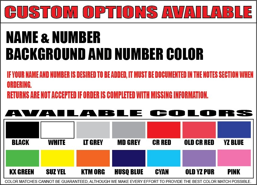 GAS GAS MC 125 250 350F 250F 450F 2024- 2025 FACTORY NUMBER PLATE BACKGROUNDS