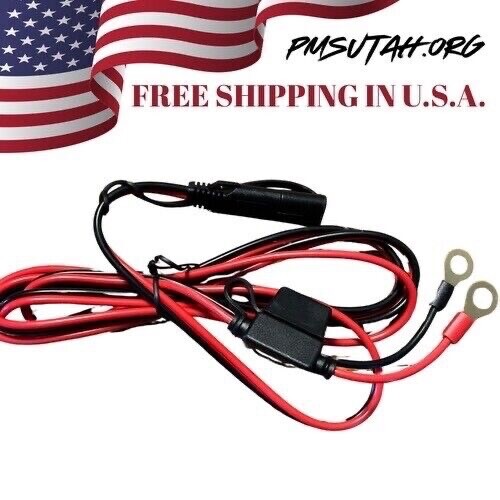 Motorcycle Battery Charger Cord Plug Tender Cable Quick Connect Extension 6′