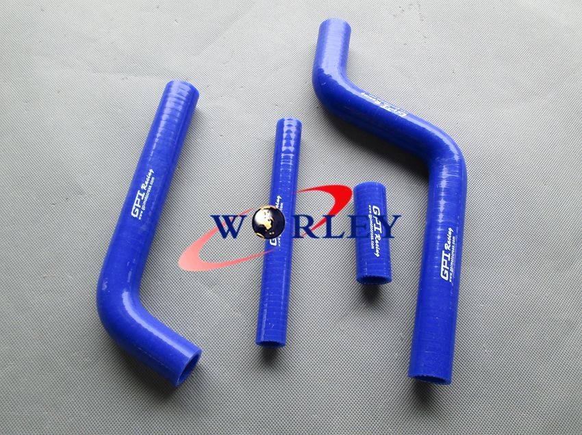 Silicone Radiator Hose for Yamaha YZ125 YZ 125 1996-2019 1997 1998 1999 Blue