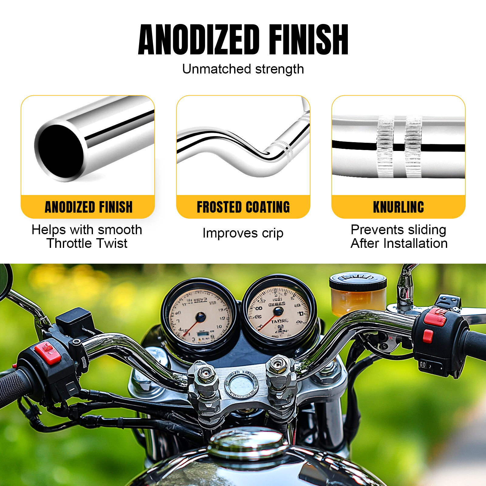1″ Motorcycle Tracker Handlebar Drag Bar For Harley Softail Dyna Sportster XL883