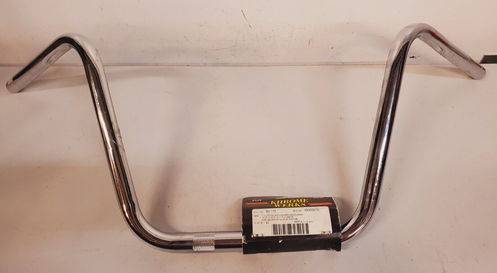 Khrome Werks 1″ Custom Ape Hanger Handlebar 10.25″ H33.5″ W7″ 50-179 | 59300015
