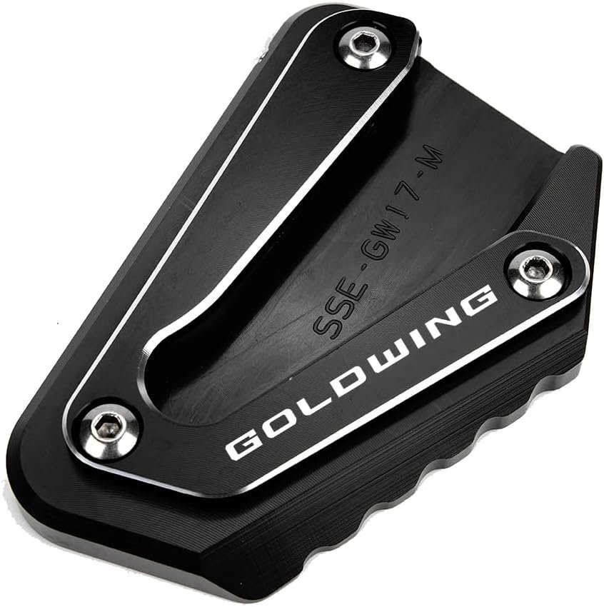 MOWOK Goldwing GL1800 Side Stand Extension, Year 2002-2017, Black | Kickstand Fo