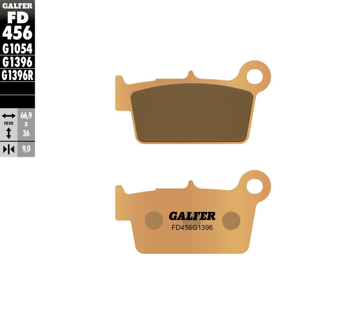 Beta RR 400 2006-2024 Galfer Rear HH Sintered Brake Pads FD456G1396