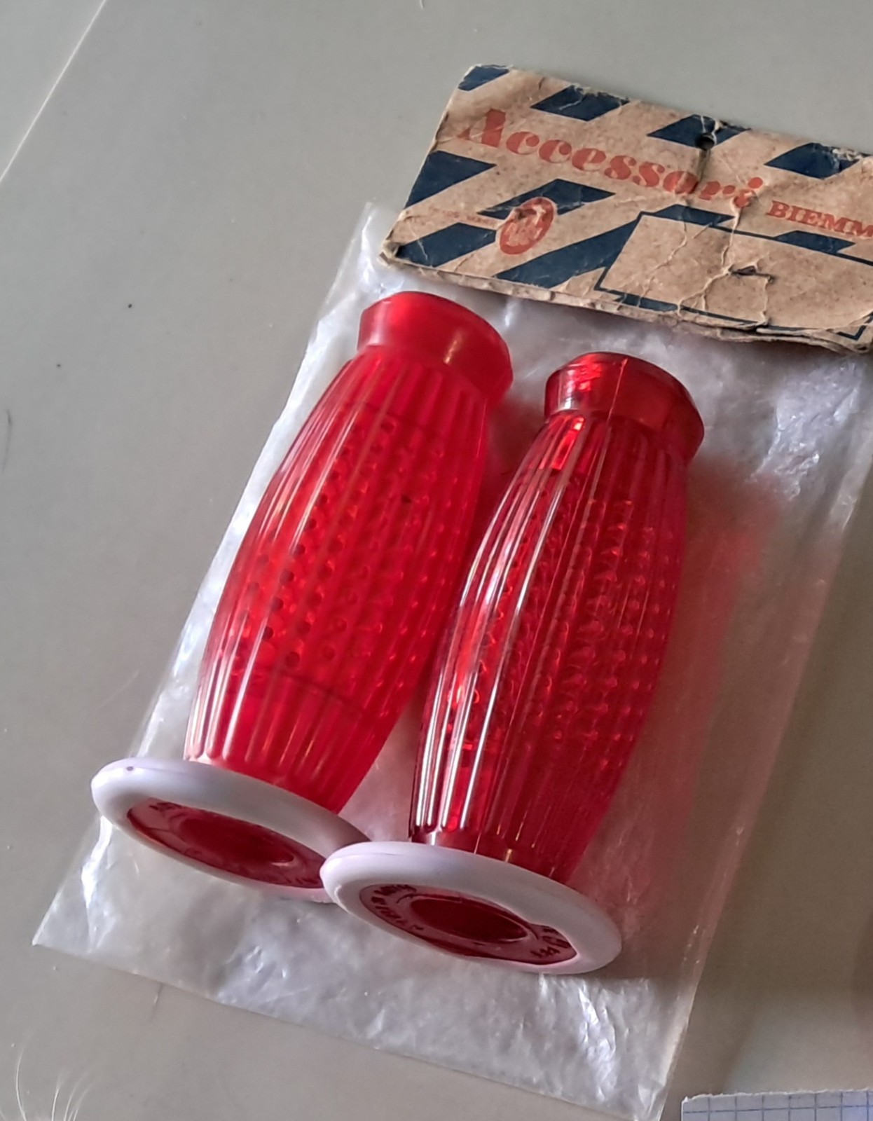 Original Biemme Grips for Lambrtta 24/24 mm.( NOS.) Brevettato