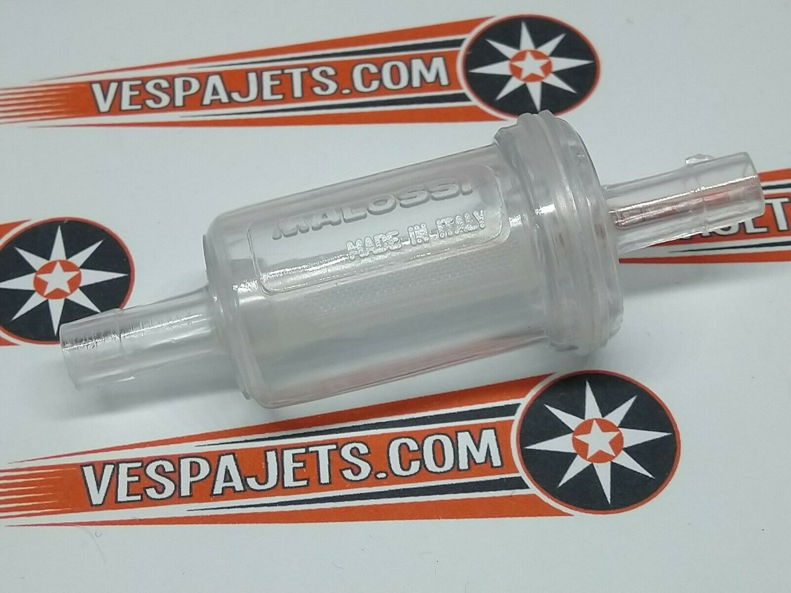 Universal Malossi Inline Fuel Filter, to fit on 8mm pipe
