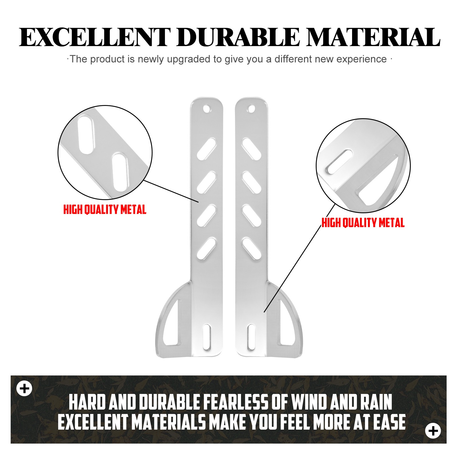 Chrome Front Fork Tie Down Brackets Mounting Holder Fit For Harley Softail 00-24