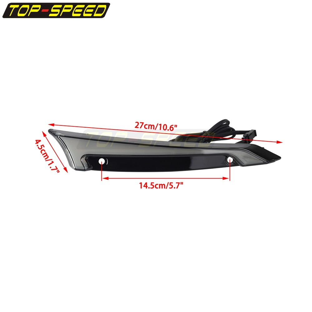 Diffused LED Lighting Windshield Decorative Light For Touring Road Glide 2015-UP