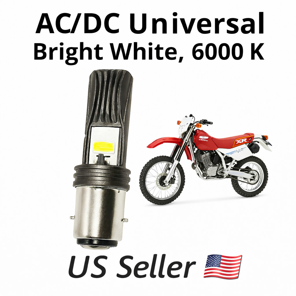 🌟Ultra Hi/Low AC/DC LED Headlight Bulb For Honda 34901-259-611 12V 35/35W ⬆️Vis