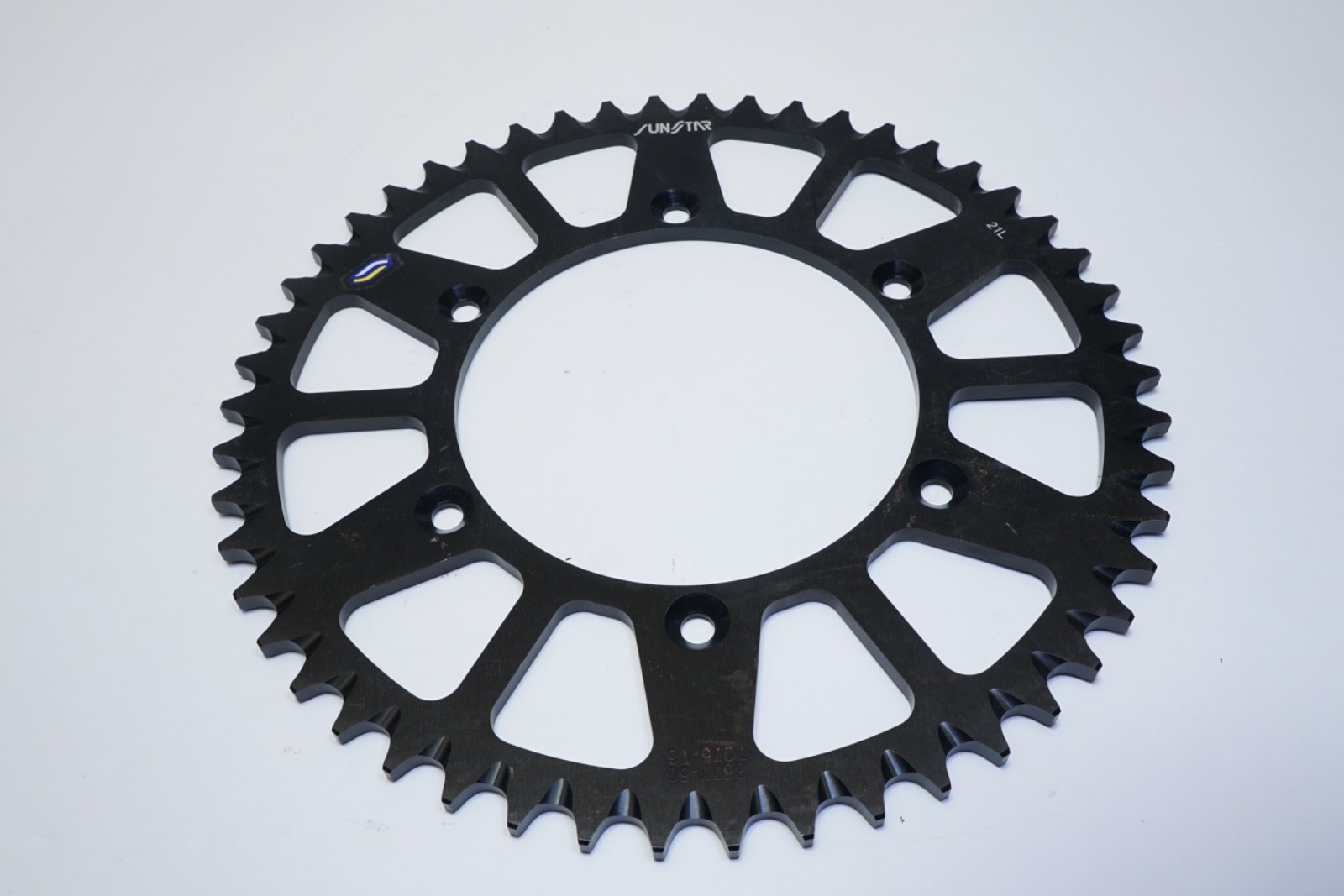 Sunstar 5-357750BK Works Triplestar Aluminum Rear Sprocket – 50T – Suzuki RM 125