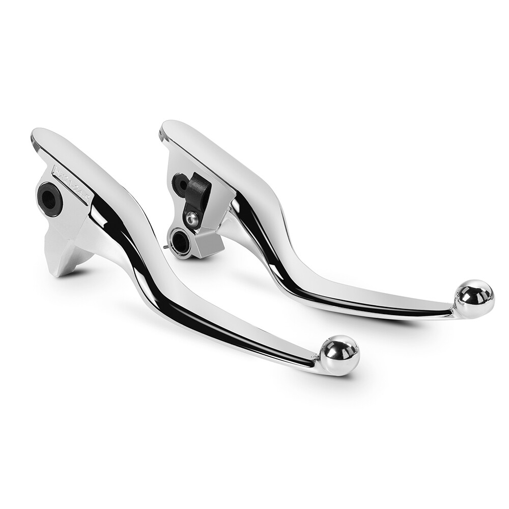 Chrome Brake Clutch Levers 7.5″ Hand Grip Front For Harley Road Glide FLTRK 2024