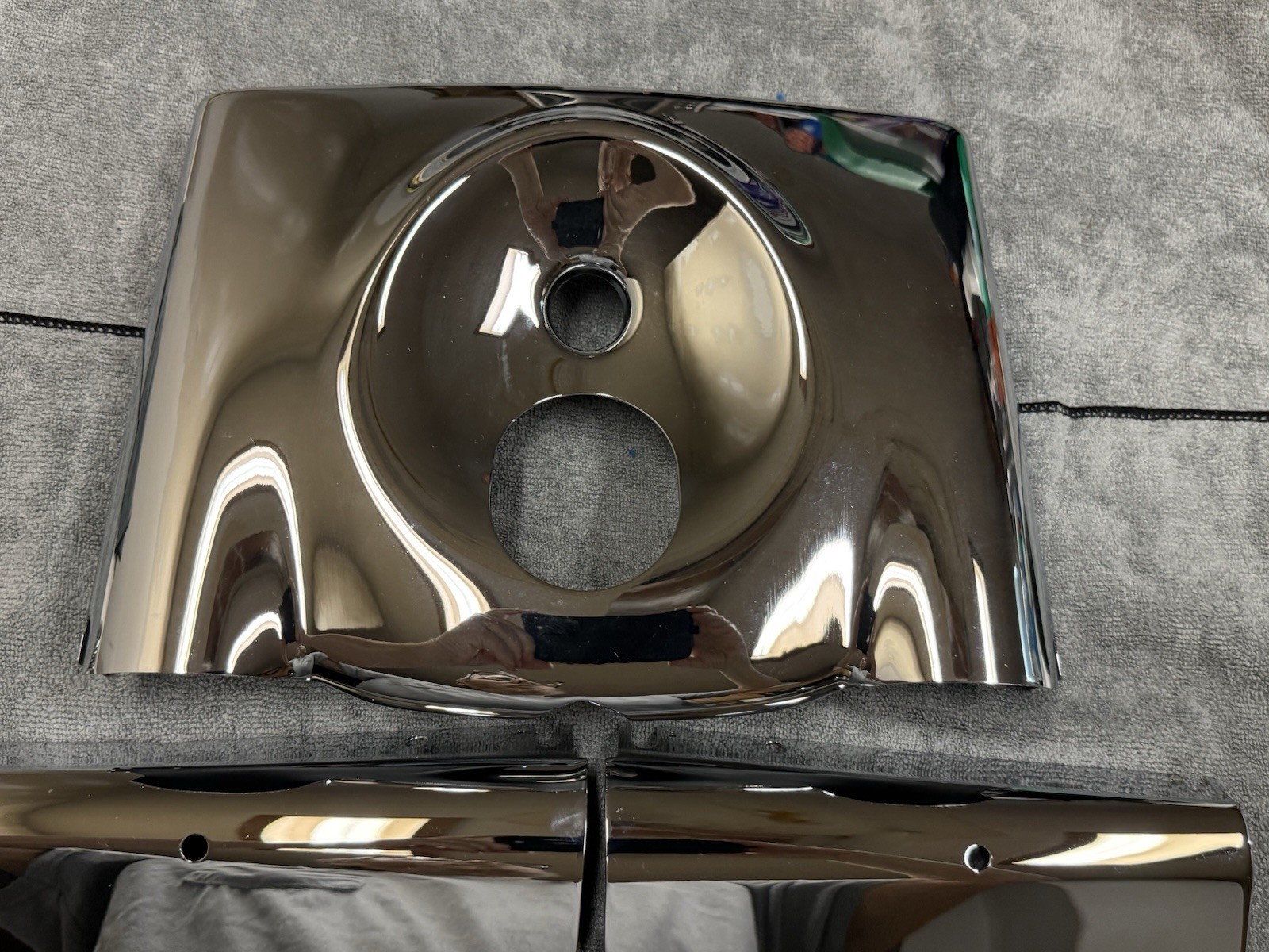 Harley show Chrome Smooth Nacelle 1986-2017 Flstf Factory Harley