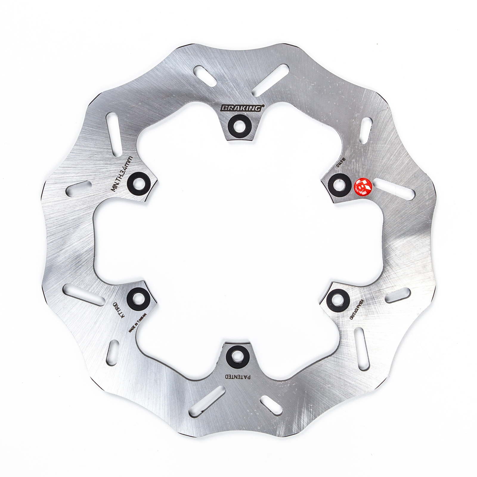 Braking Rear Wave Rotor Heat-Treated Light Weight Stainless Steel Disc KT11RID